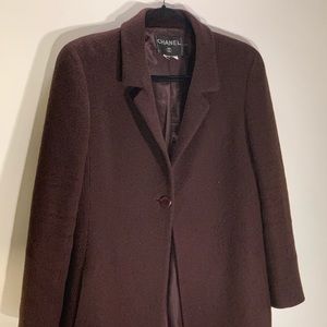 Deep brown three quarter Chanel coat